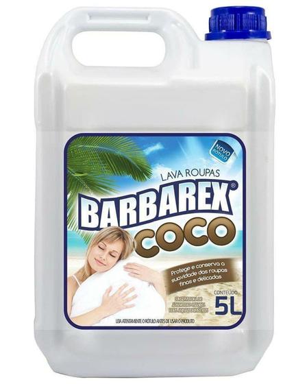 Lava roupa coco 5 litros - Barbarex Menor preço em Lava roupa coco 5 litros - Barbarex