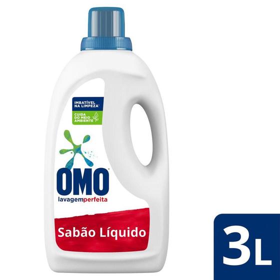 Lava-Roupas Líquido Omo Lavagem Perfeita 3l Imagem de Lava-Roupas Líquido Omo Lavagem Perfeita 3l