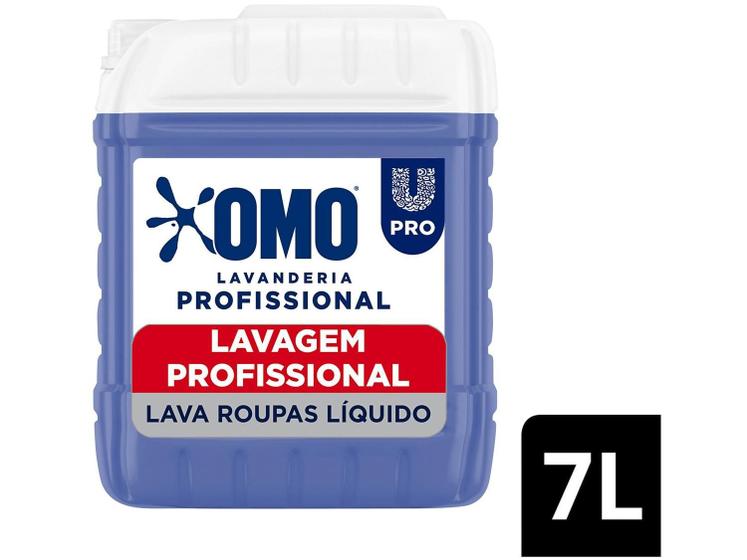 Lava Roupas Líquido Omo Lavanderia Profissional Lavagem Profissional 7L Menor preço em Lava Roupas Líquido Omo Lavanderia Profissional Lavagem Profissional 7L