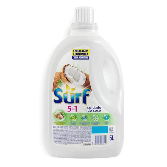Imagem de Lava Roupas Líquido Surf Coco 5 litros - Omo