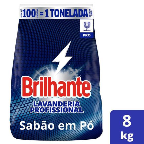 Imagem de Lava-Roupas Pó Brilhante Lavanderia Profissional Pro 8kg