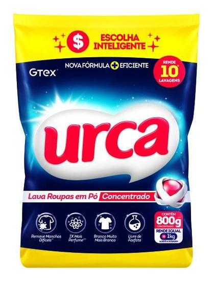 Imagem de Lava Roupas pó Concentrado Urca Sachê - 800g