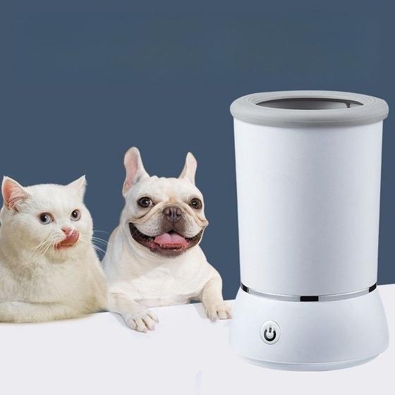 Imagem de Lavador Automático de Patas para Pets  Limpador Portátil de Pés de Cães e Gatos  Dispositivo Elétr