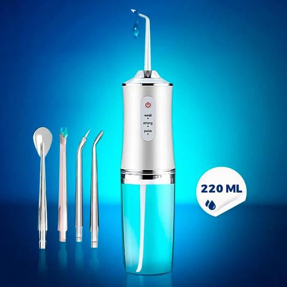 Imagem de Lavador Dental Portátil Jato Potente 110V/220V Limpeza