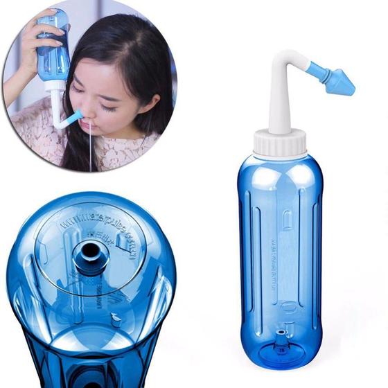 Lavador Higienizador Nasal Tratamento Rinites, Sinusites e Alergias 500 ml - Waterpulse - Aparelho para Tratamento de Alergia