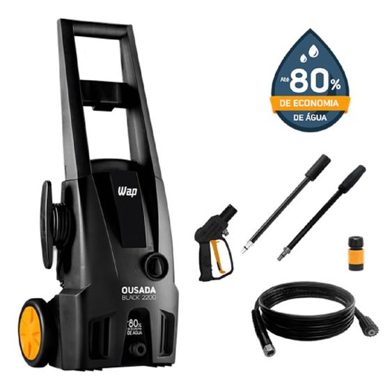 Lavadora de Alta Pressão OUSADA BLACK 2200 342L/h 1750psi 1500W WAP Menor preço em Lavadora de Alta Pressão OUSADA BLACK 2200 342L/h 1750psi 1500W WAP