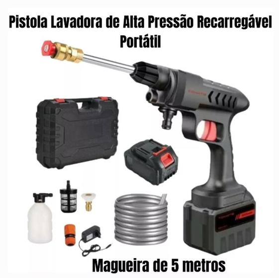 Lavadora De Alta Pressão Recarregável Portátil Para Carros Menor preço em Lavadora De Alta Pressão Recarregável Portátil Para Carros