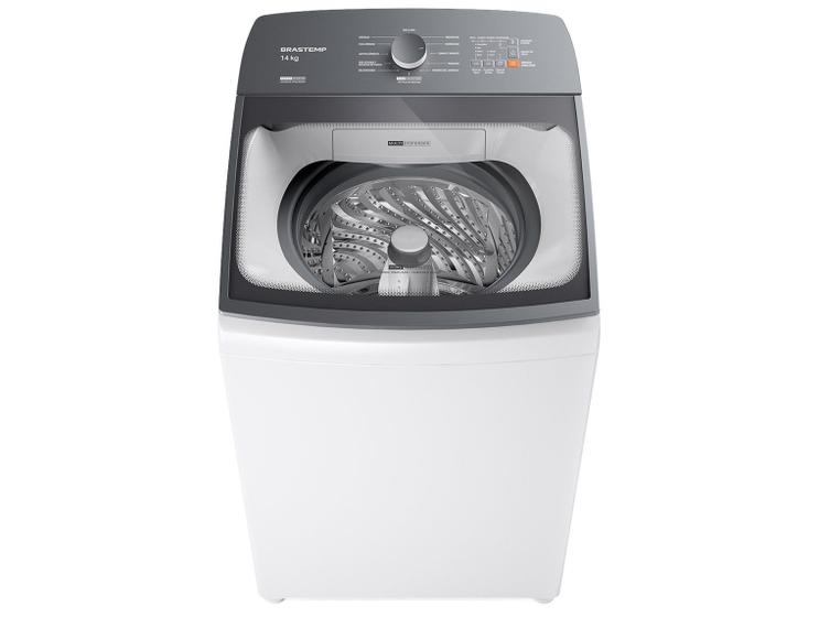 Lavadora de Roupas Brastemp 14kg Cesto Inox 12 Programas de Lavagem Branca BWJ14ABBNA