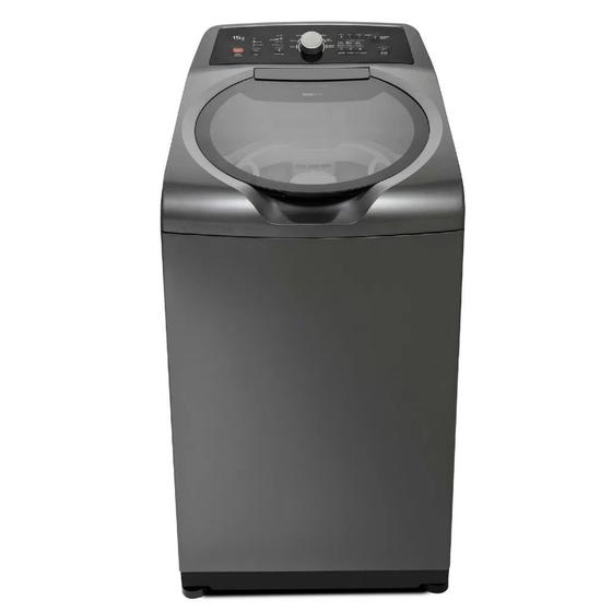 Imagem de Lavadora de Roupas Brastemp 15kg Double Wash Grafite 110V BWD15A9ANA