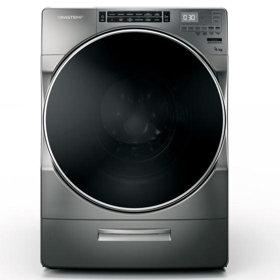 Imagem de Lavadora de Roupas Brastemp 15Kg Titanium com 13 Programas de Lavagem e Dispenser Auto Dosagem - BNF15AS