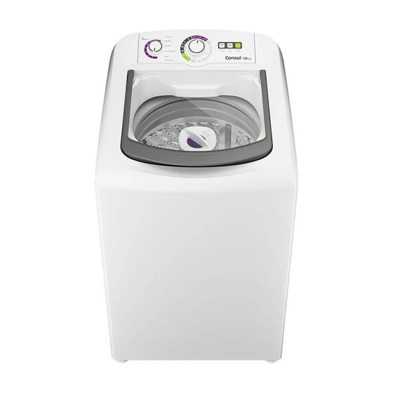 Lavadora de Roupas Consul 13Kg com Dosagem Econômica e Ciclo Edredom Branca CWH13AB - 127 Volts