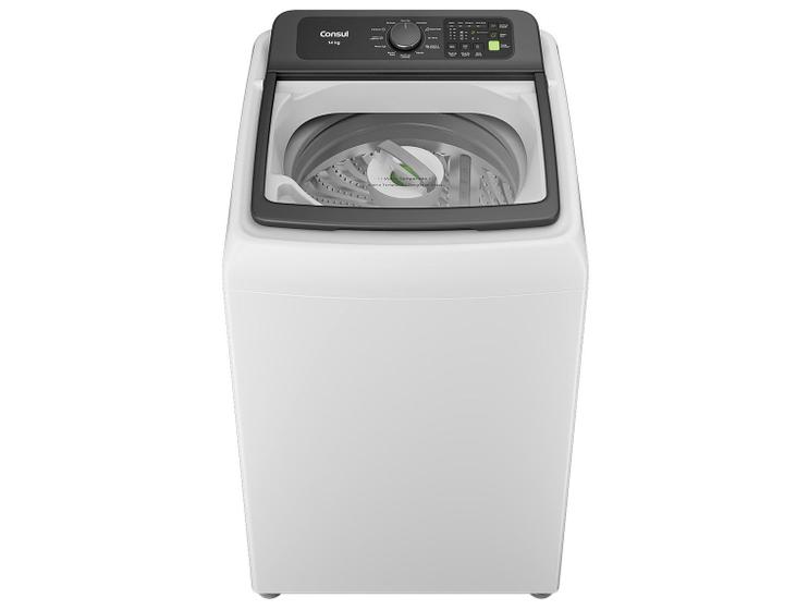 Lavadora de Roupas Consul 14kg Cesto Inox 12 programas Branco CWN14AB