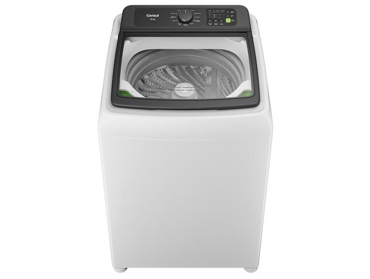 Lavadora de Roupas Consul 16kg Cesto Inox 12 programas Branco CWN16AB