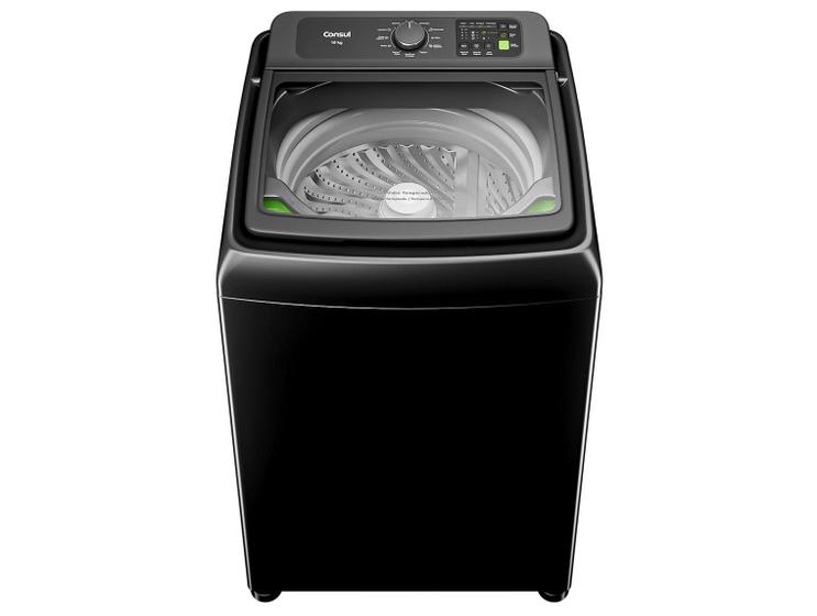 Lavadora de Roupas Consul 16kg Cesto Inox 12 Programas Chumbo CWN16A9