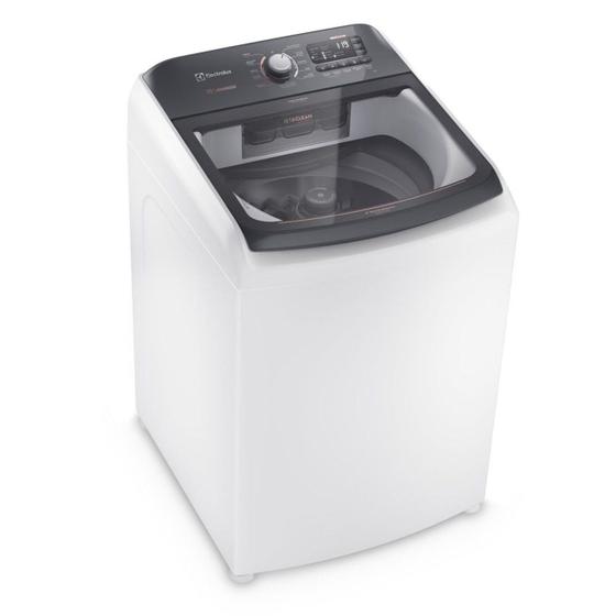 Imagem de Lavadora de Roupas Electrolux 15kg Cesto Inox 11 Programas de Lavagem Branco Premium Care Jet&Clean e Time Control LEC15