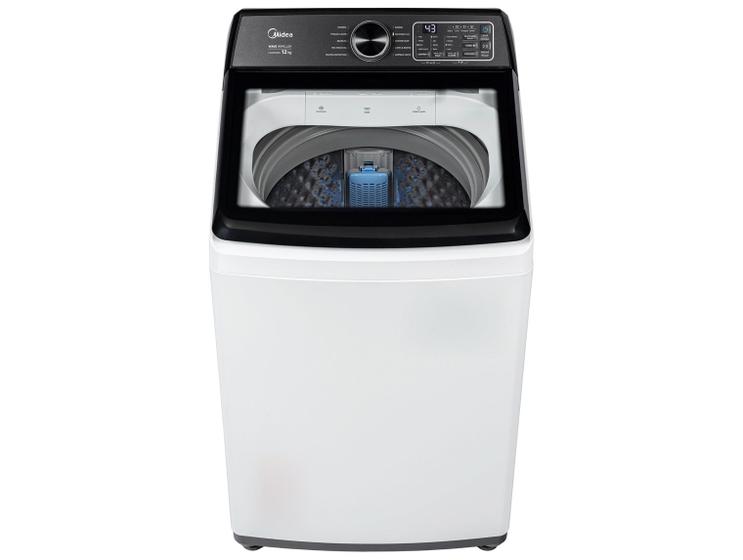 Lavadora de Roupas Midea 12kg 10 Programas de Lavagem Branco Wave Impeller MAV04W120/WKBR04