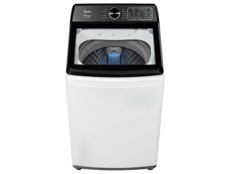 Lavadora de Roupas Midea 12kg 10 Programas de Lavagem Branco Wave Impeller MAV04W120/WKBR05