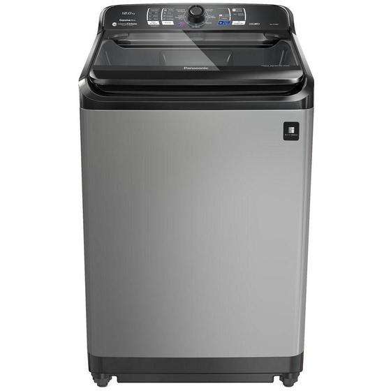 Imagem de Lavadora de Roupas Panasonic Automática com Sistema Ciclone 12 kg Titânio NA-F120B1TA - 110V