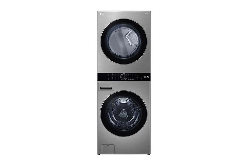 Imagem de Lavadora e Secadora Elétrica Smart LG WashTower 17kg 220v Aço Escovado com Inteligência Artificial AIDD - WK17VS6A