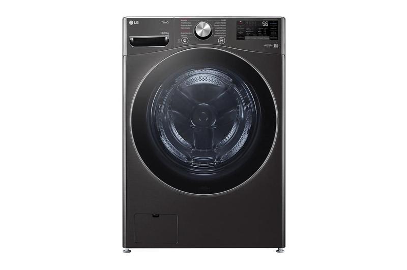 Imagem de Lavadora e Secadora LG 18Kg Inverter AIDD com Inteligência Artificial Preta 220V