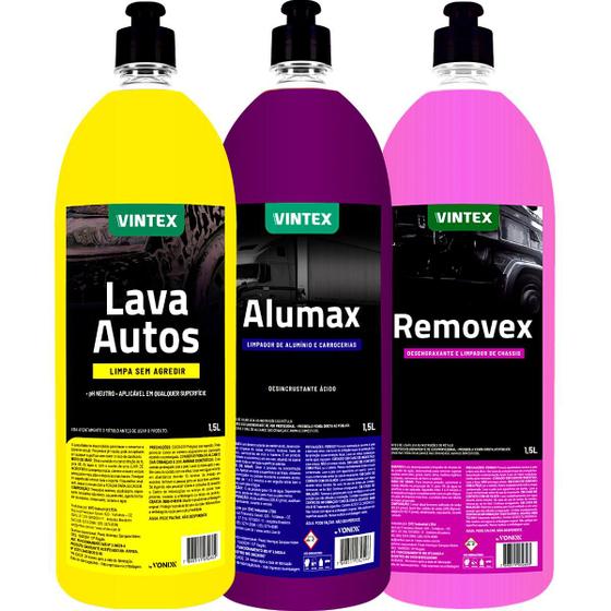 Imagem de  Lavagem Lava Autos 1.5L Limpa Aluminios Solupan Alumax Desengraxante Removex Vintex