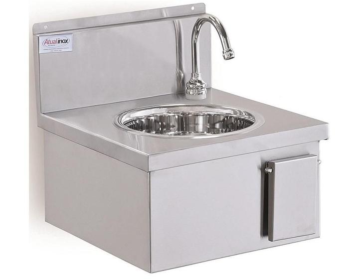 Imagem de Lavatório para Assepsia Atual Inox LVA-40 em Aço Inox 304