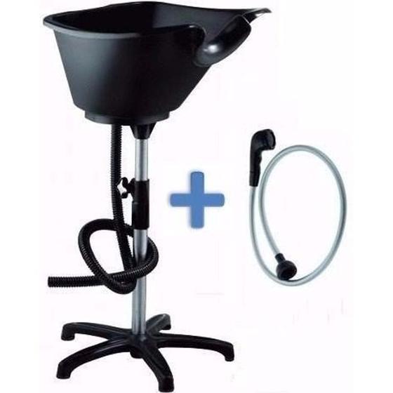 Lavatório Portátil Para Cabelo Com Ducha, Preto - Dompel Menor preço em Lavatório Portátil Para Cabelo Com Ducha, Preto - Dompel