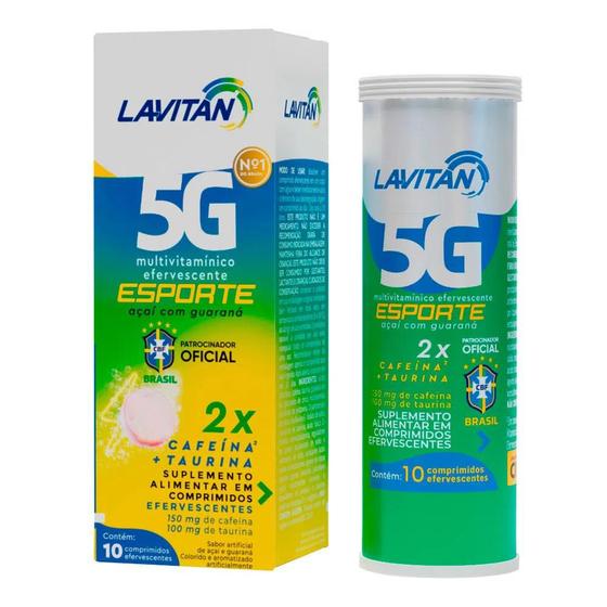 Imagem de Lavitan 5G Esporte sabor Açaí E Guaraná c/10 comp. eferv.