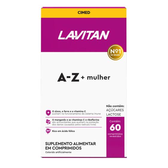 Imagem de Lavitan A-Z + Mulher Suplemento Alimentar C60  Cimed