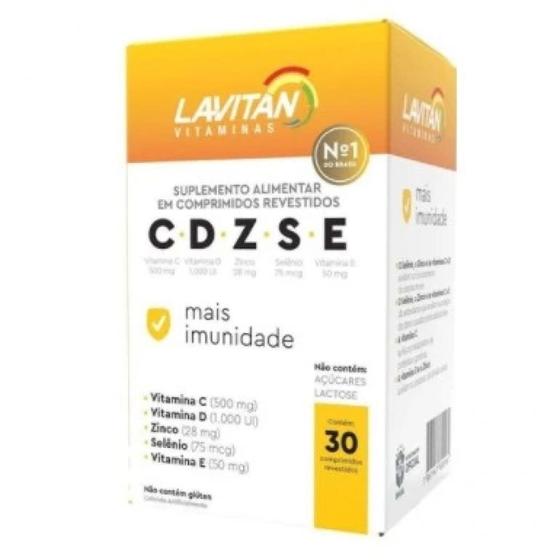 Imagem de Lavitan Cdzse Mais Imunidade Cimed 30 Comprimidos