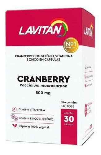 Lavitan Cranberry 30 Cap Cimed Tratamento Infecção Urinária ...