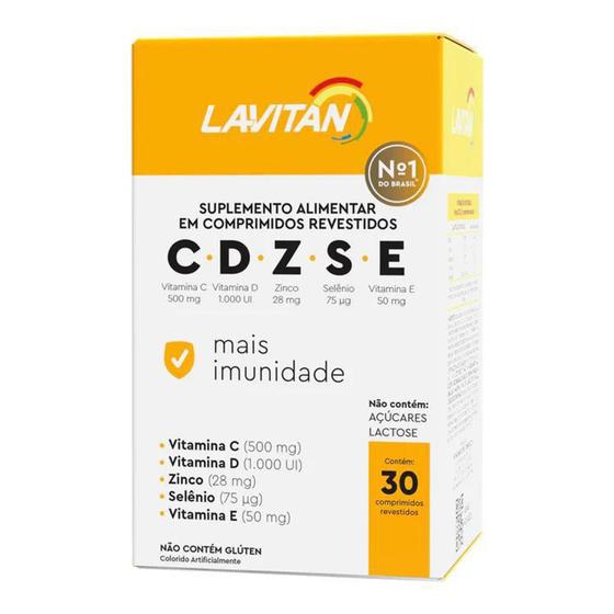 Imagem de Lavitan Imunidade Cdzse Com 30 Comprimidos Revestidos Cimed