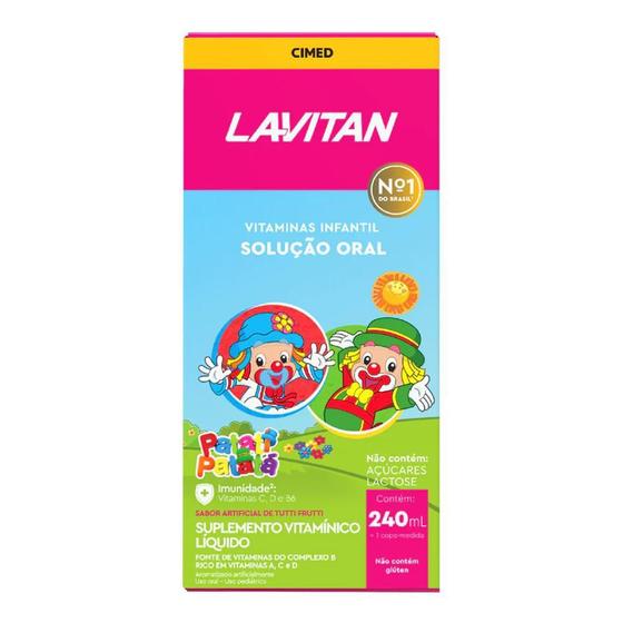 Imagem de Lavitan infantil sabor tutti frutti com 240ml