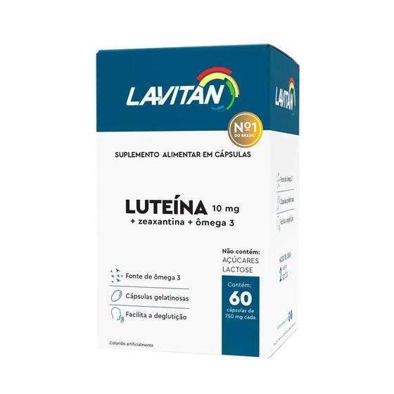 Imagem de Lavitan Luteína + Zeaxantina + Omega 3 60 Cápsulas
