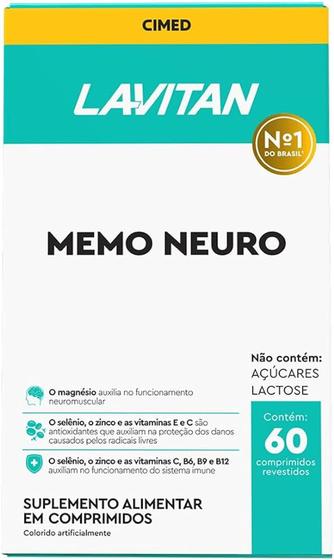 Imagem de Lavitan Memo Neuro (Memória) - 60 CAP - Cimed