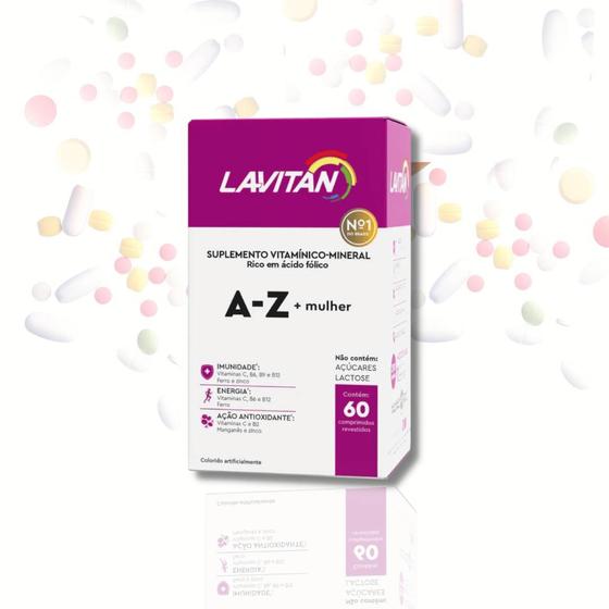Imagem de Lavitan Mulher A -Z Vitaminas 60 capsulas Multivitamínicos