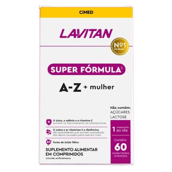 Imagem de Lavitan Super Fórmula A-Z + Mulher com 60 cápsulas