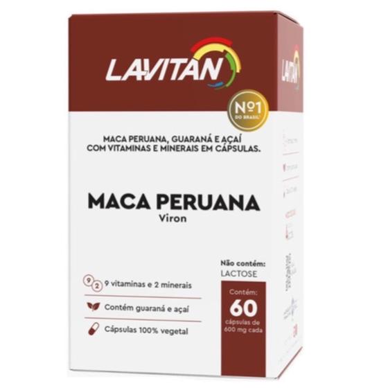 Maca Peruana Viron Lavitan 60 Cápsulas