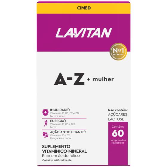 Lavitan Vit A-z + Mulher 60 Cápsulas Cimed Menor preço em Lavitan Vit A-z + Mulher 60 Cápsulas Cimed