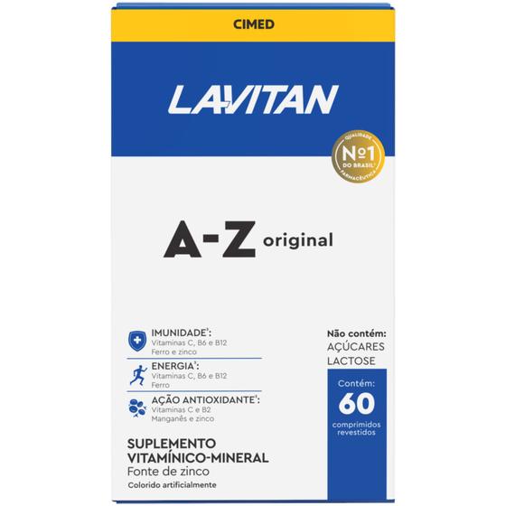 Lavitan Vit A-z Original 60 Cápsulas Cimed Menor preço em Lavitan Vit A-z Original 60 Cápsulas Cimed