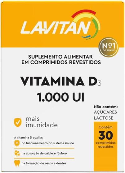 Imagem de Lavitan Vitamina D 1.000UI - 30 Comprimidos