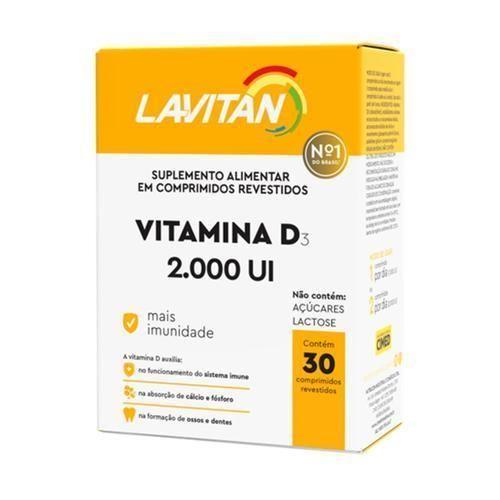 Imagem de Lavitan Vitamina D3 2.000Ui 30 Comprimidos Revestidos