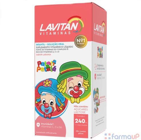 Imagem de Lavitan vitaminas infantil solução oral Patati-Patatá sabor laranja 240 ml