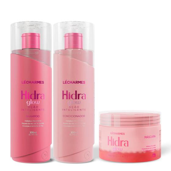 Imagem de Le Charmes Hidra Glow Kit Shampoo + Cond + Máscara