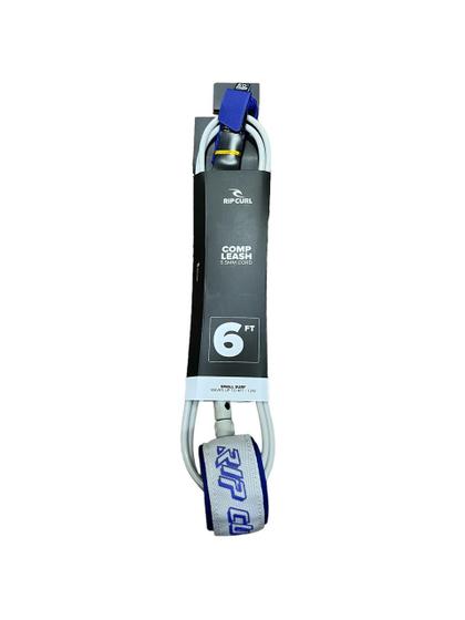 Imagem de Leash rip curl  6 0 comp surf grip grey/blue 5.5 mm