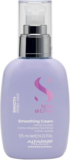 Imagem de Leave-in Alfaparf Semi di Lino Smooth Cream 125ml controla frizz hidrata alinha e protege os fios