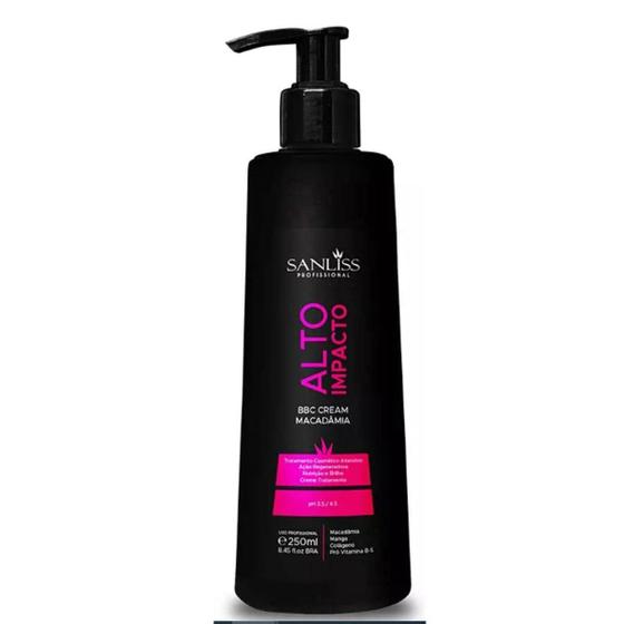 Imagem de Leave-in Bbc Macadamia Sanliss 250ml - Reconstrução e Proteção de Pontas