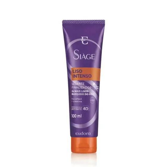Imagem de Leave-In Eudora Siàge Liso Intenso Selante Finalizador Vegano 100ml Tratamento Hidratante Antifrizz e Definição Cabelos Alisados Proteção Térmica