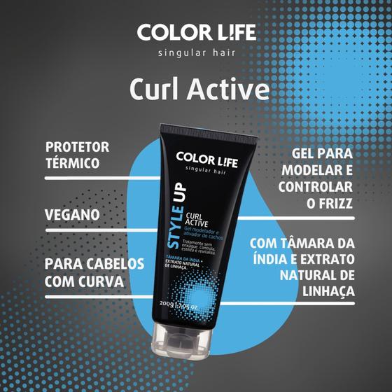 Imagem de Leave-in & Termoativo Curl Active Gel Color Life 200g