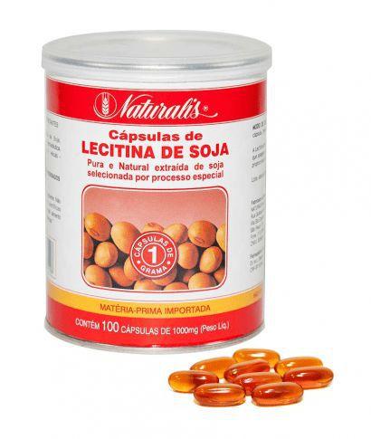 Imagem de Lecitina de Soja 1000mg  100 cápsulas - Naturalis